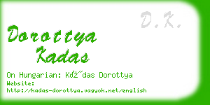 dorottya kadas business card